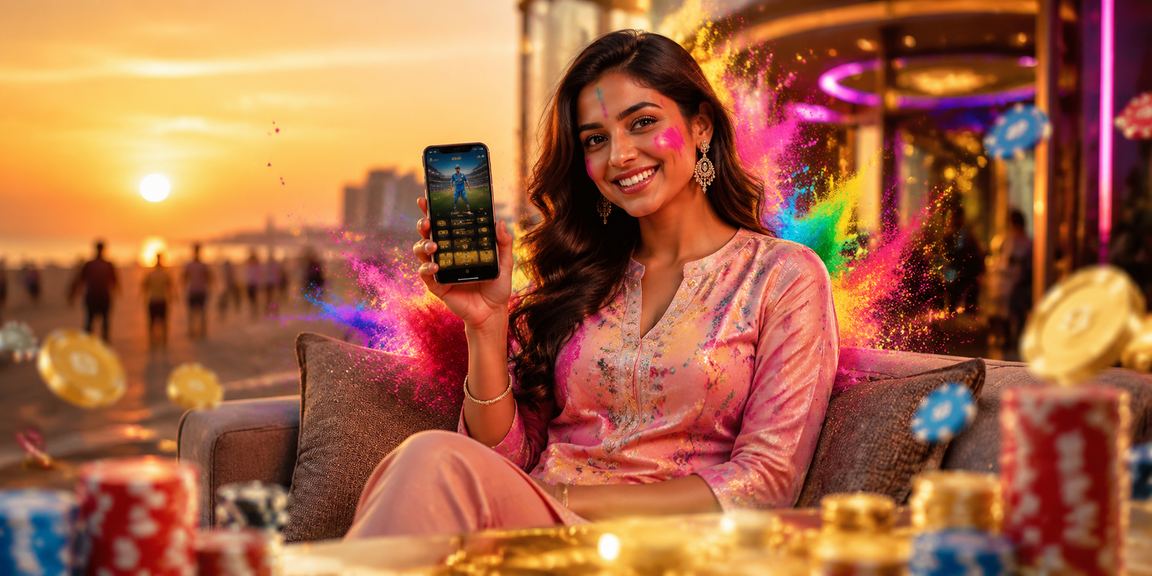 Indian woman in Chennai engaged in sports betting and online gaming