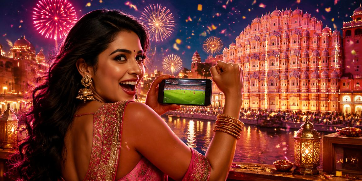 Sports betting excitement in Jaipur with cultural backdrop